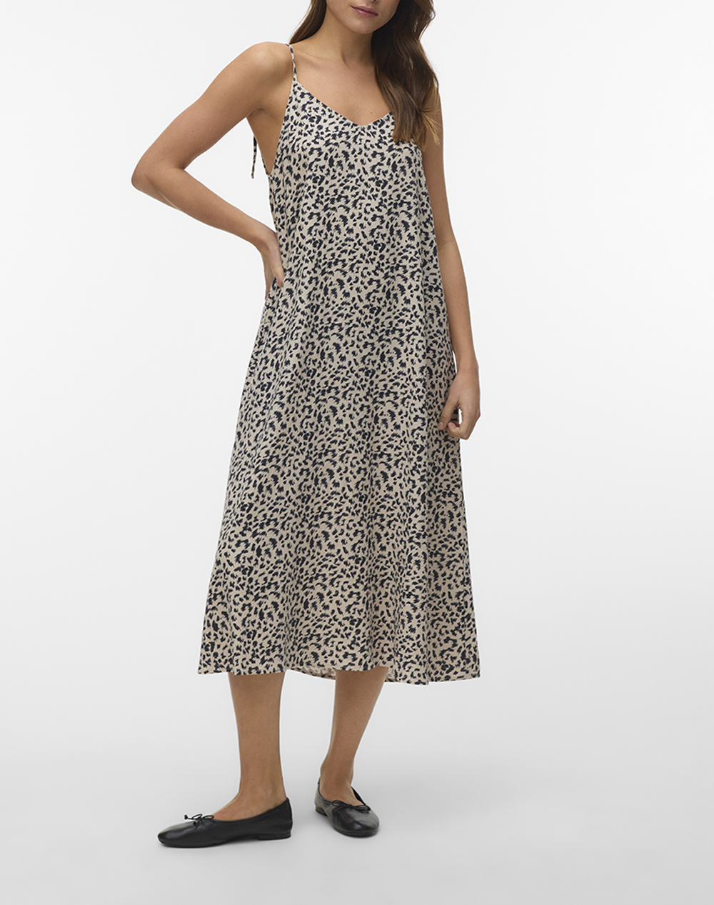 VERO MODA VMJESMILO CALF SINGLET DRESS WVN NOOS