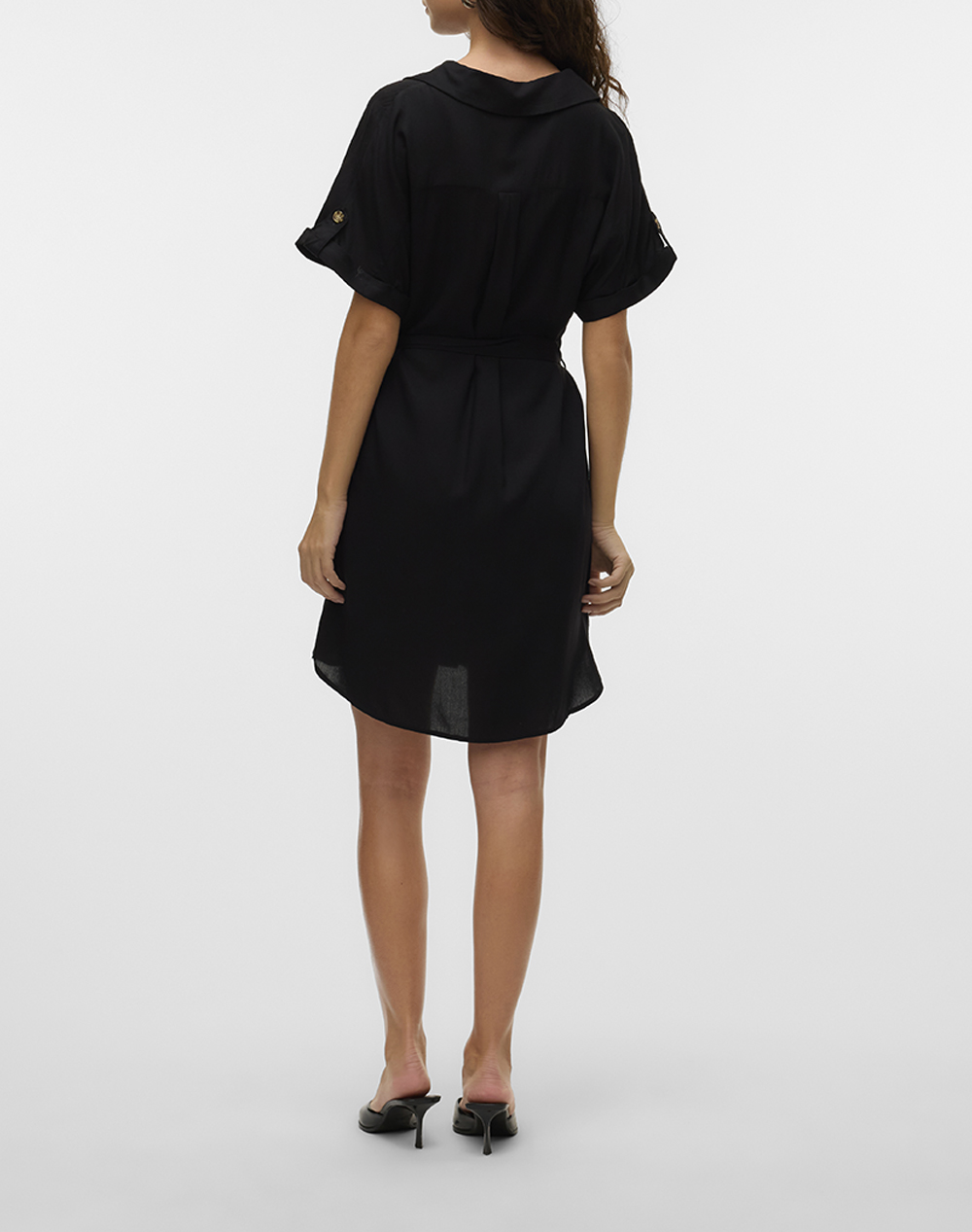 VERO MODA VMBUMPY SS SHORT SHIRT DRESS WVN NOOS