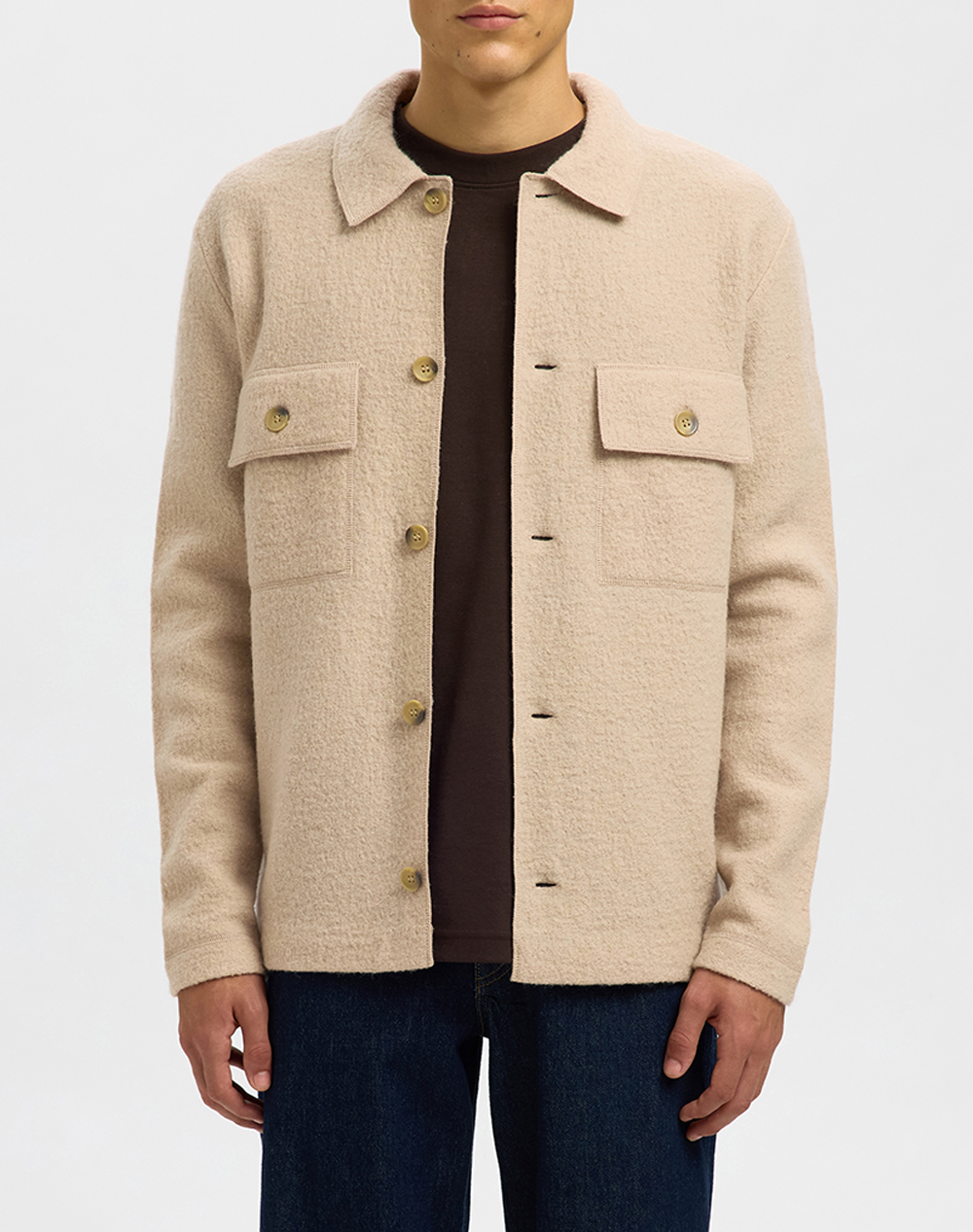 SELECTED SLHNEALY LS KNIT WORKWEAR CARDIGAN NOOS