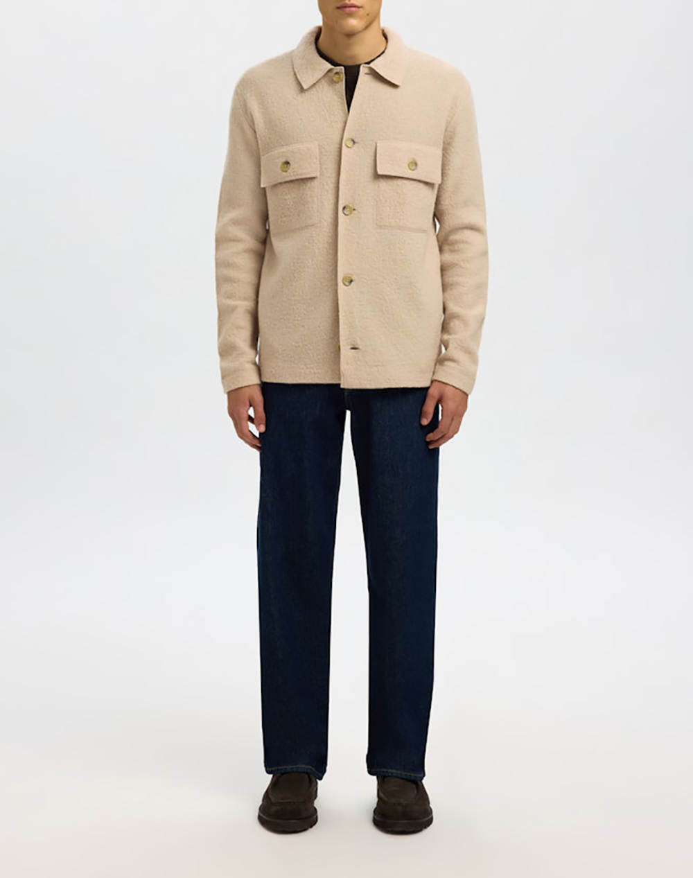 SELECTED SLHNEALY LS KNIT WORKWEAR CARDIGAN NOOS
