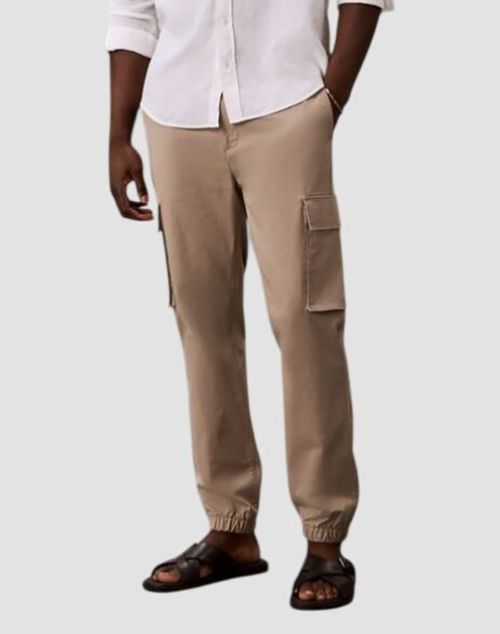 CALVIN KLEIN SKINNY ELASTIC TWILL CARGO PANT