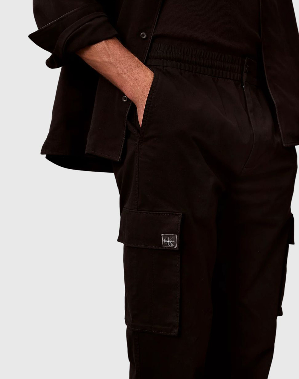 CALVIN KLEIN SKINNY ELASTIC TWILL CARGO PANT
