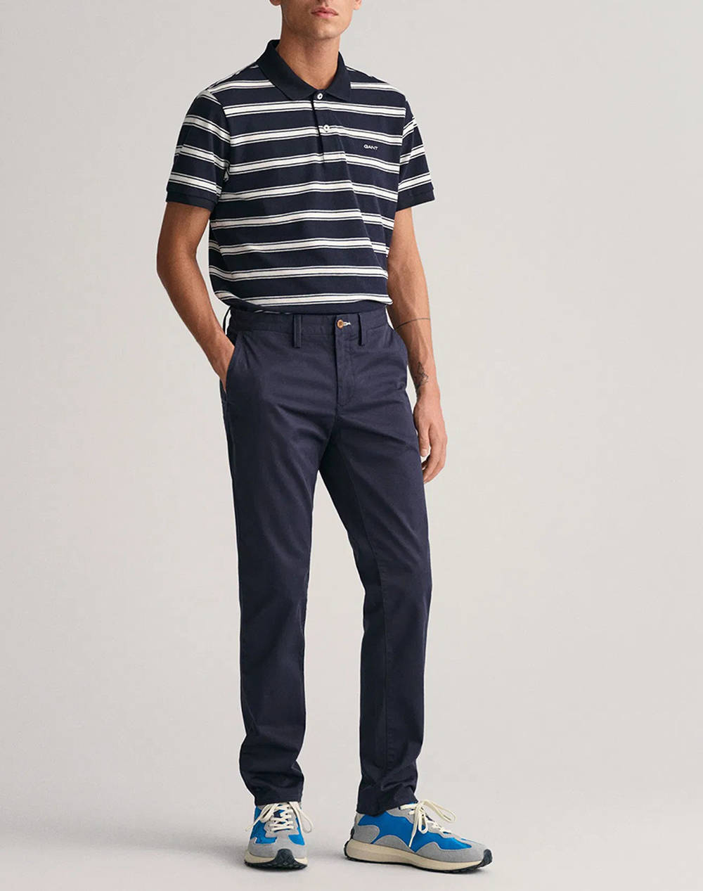 GANT TROUSERS SLIM TWILL CHINOS