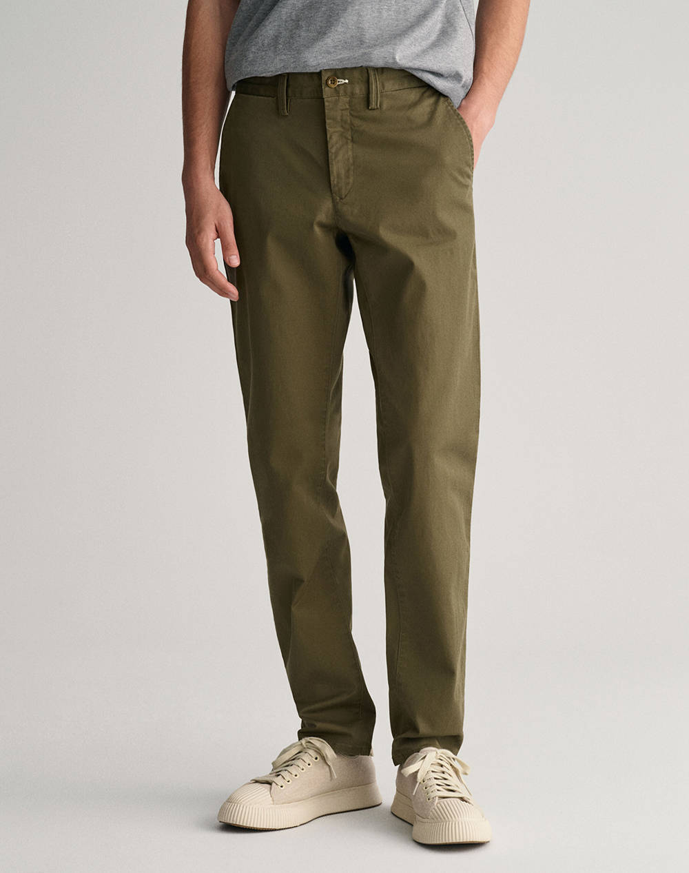 GANT TROUSERS SLIM TWILL CHINOS