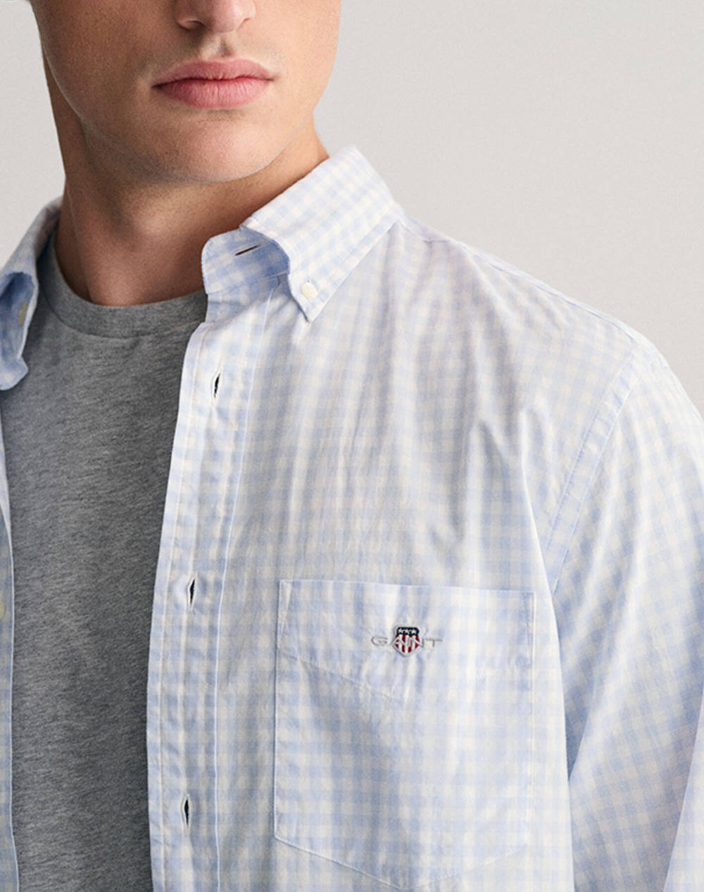 GANT РИЗА ΜΜ REG POPLIN GINGHAM SHIRT