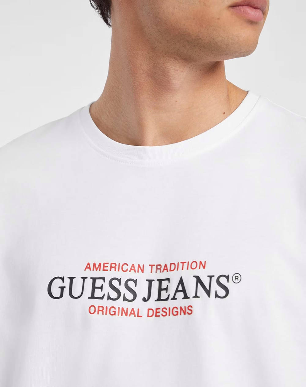 GUESS JEANS GJ SS CN REG AMERICA - MID ORGANIC HEAVY JERSEY 205 BLOUSE M