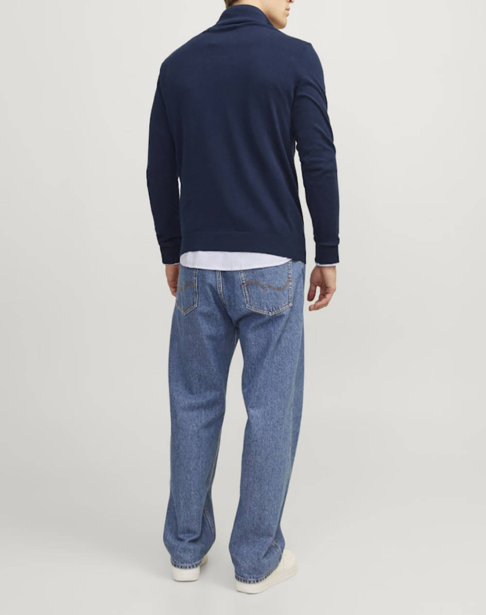 JACK&JONES JJEEMIL KNIT HALF ZIP NOOS