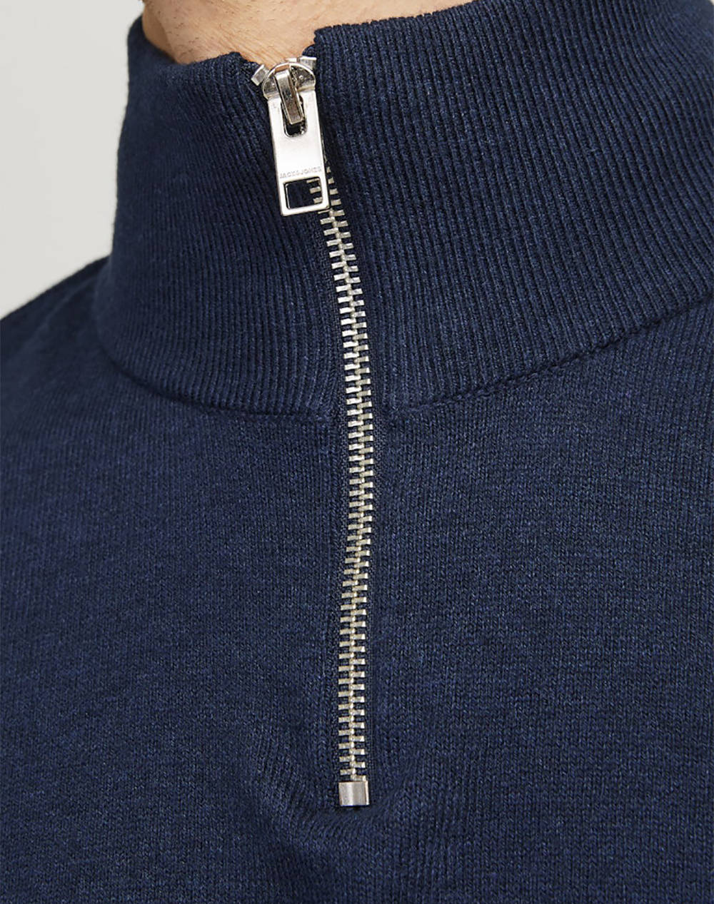 JACK&JONES JJEEMIL KNIT HALF ZIP NOOS