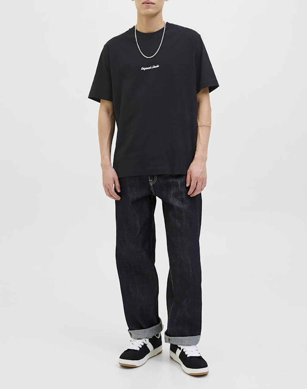 JACK&JONES JORNORREBRO EMB TEE SS CREW NECK NOOS