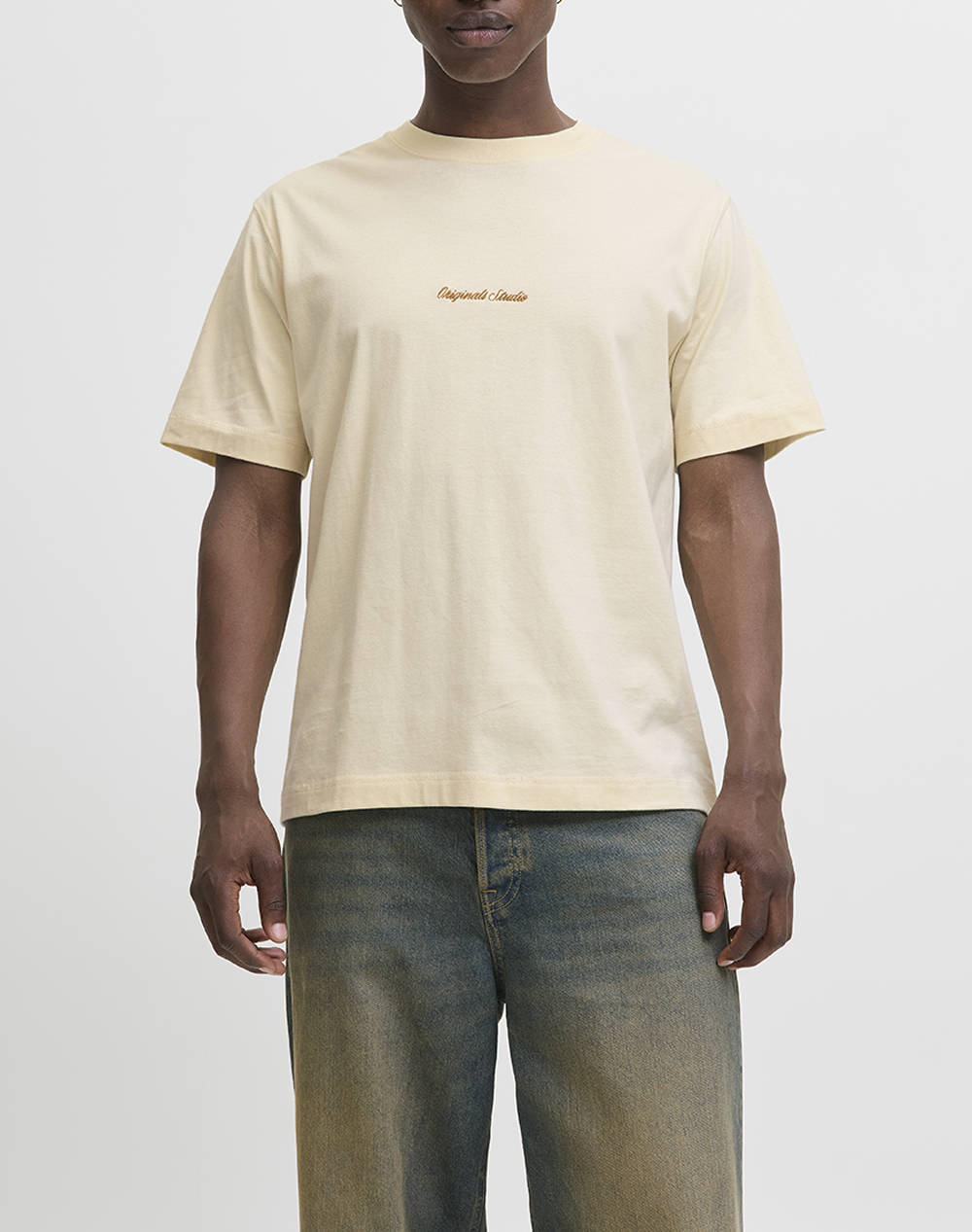 JACK&JONES JORNORREBRO EMB TEE SS CREW NECK NOOS