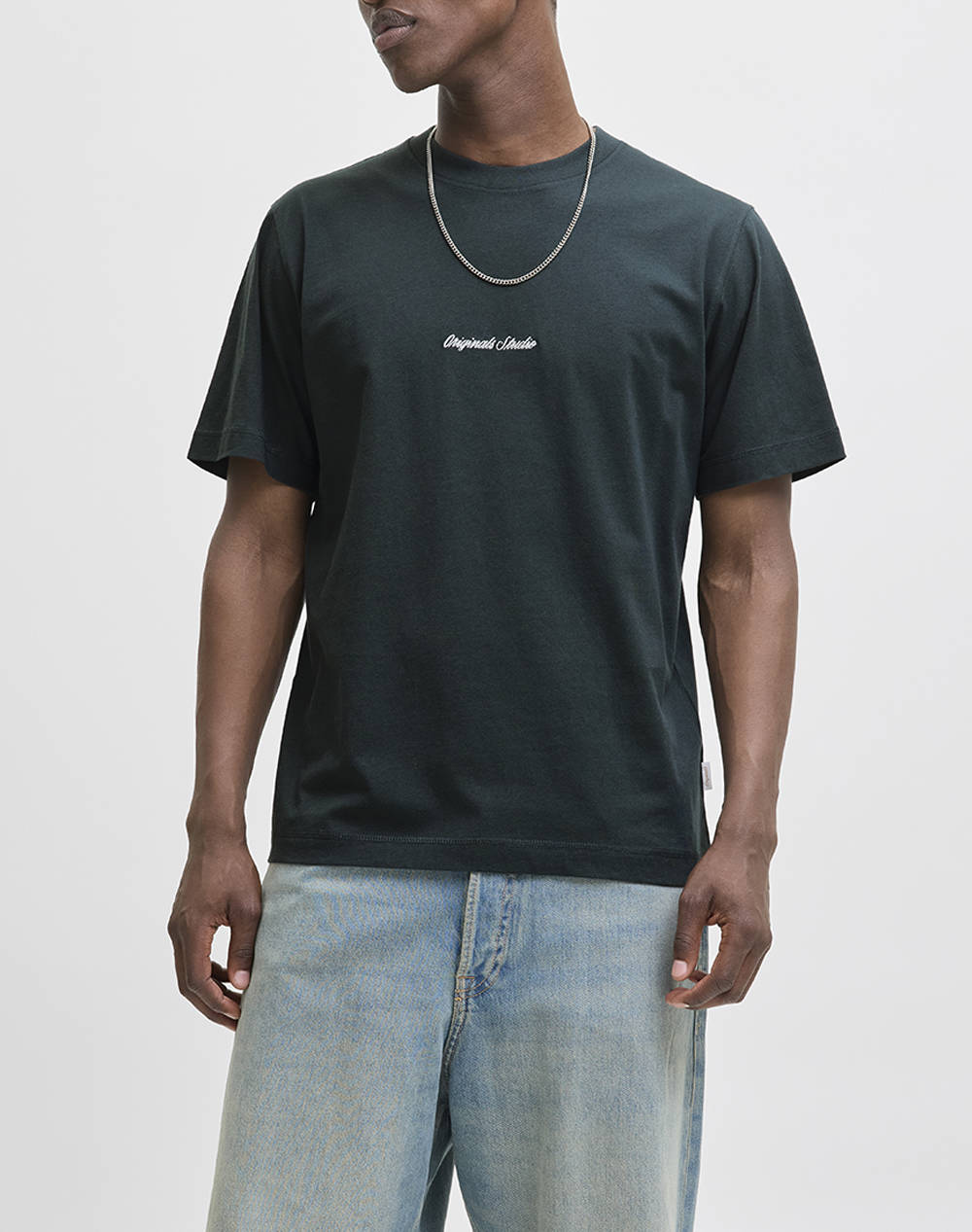 JACK&JONES JORNORREBRO EMB TEE SS CREW NECK NOOS