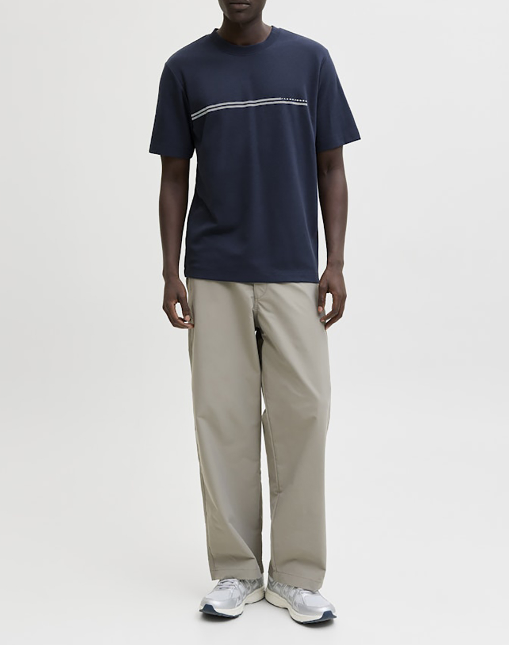 JACK&JONES JCOFUSION CHEST BRAND TEE SS CREW NOOS