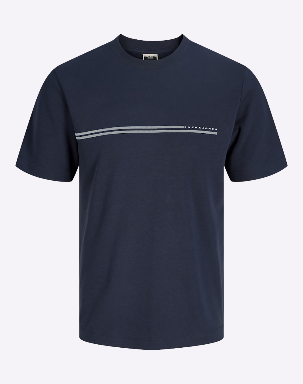 JACK&JONES JCOFUSION CHEST BRAND TEE SS CREW NOOS