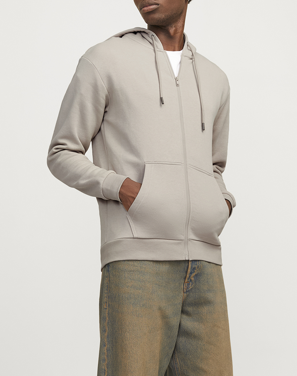 JACK&JONES JJEBRADLEY SWEAT ZIP HOOD NOOS