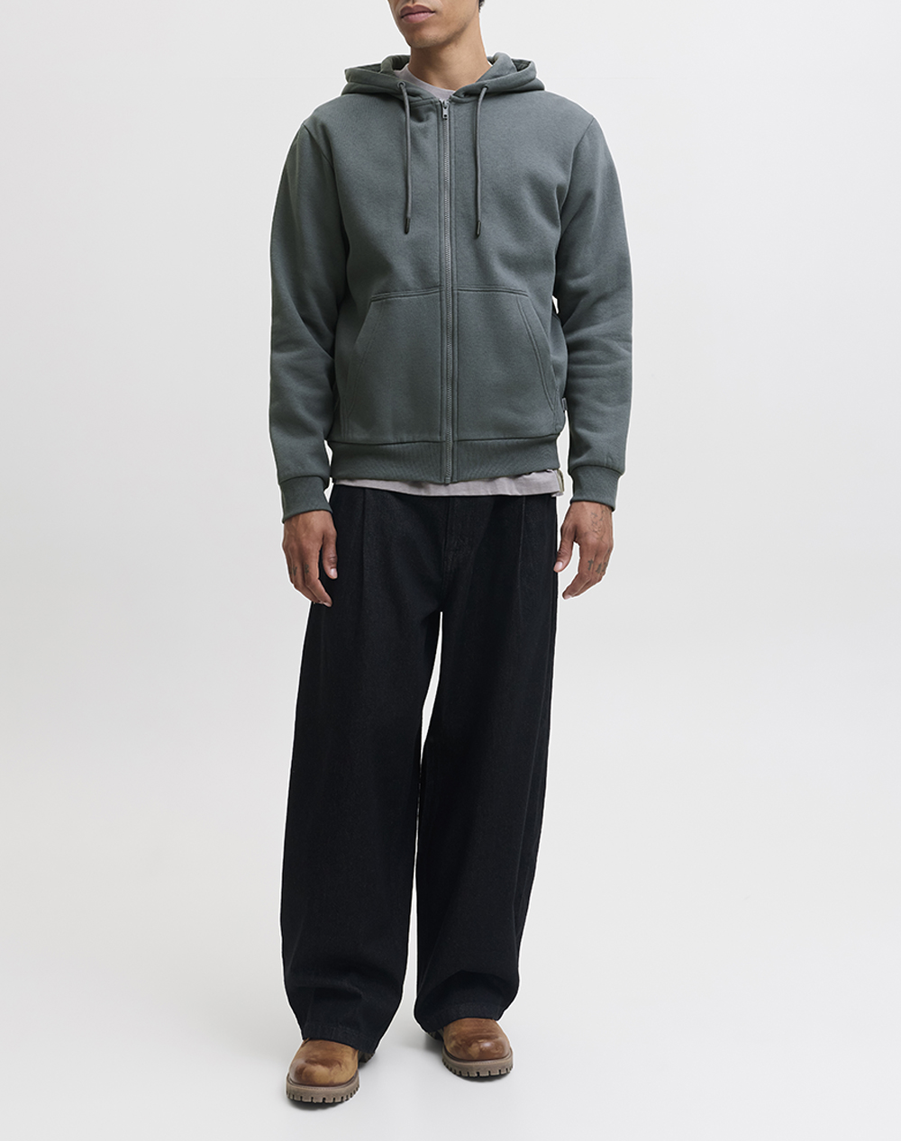 JACK&JONES JJEBRADLEY SWEAT ZIP HOOD NOOS