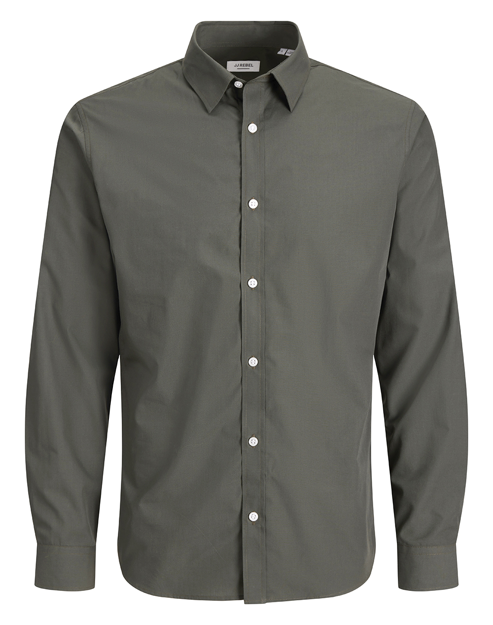 JACK&JONES JREBGAVIN SOLID SHIRT LS NOOS