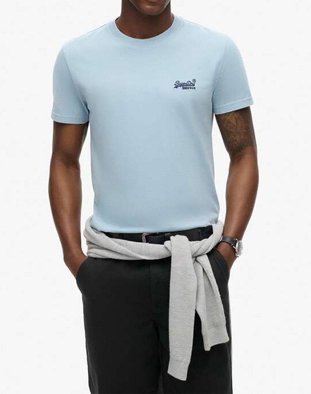 SUPERDRY D1 OVIN ESSENTIAL LOGO EMB TEE MENS T-SHIRT