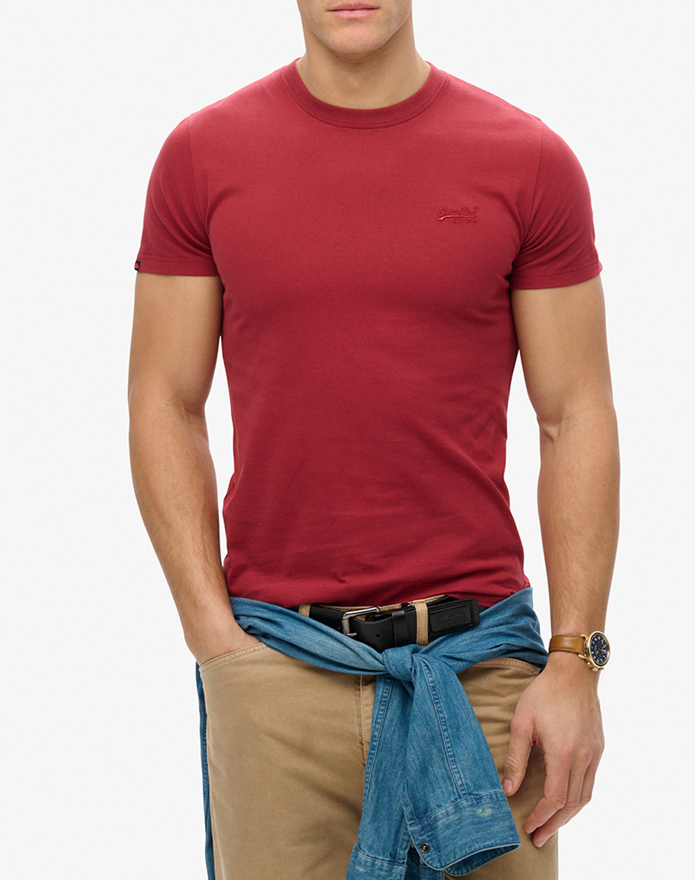 SUPERDRY D1 OVIN ESSENTIAL LOGO EMB TEE MENS T-SHIRT