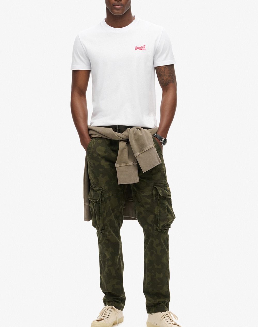 SUPERDRY D1 OVIN ESSENTIAL LOGO EMB TEE MENS T-SHIRT