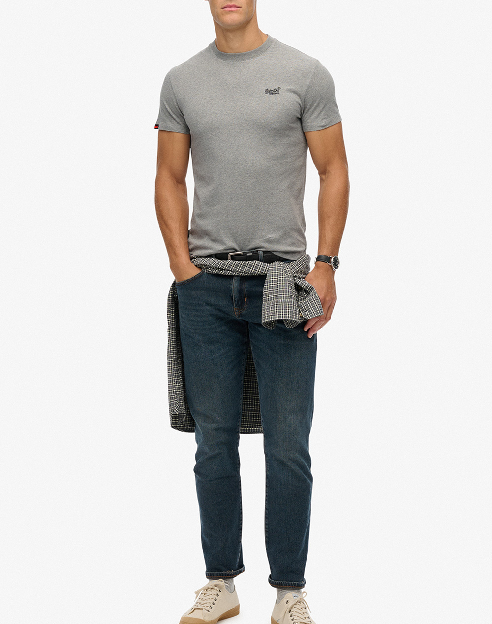 SUPERDRY D1 OVIN ESSENTIAL LOGO EMB TEE MENS T-SHIRT
