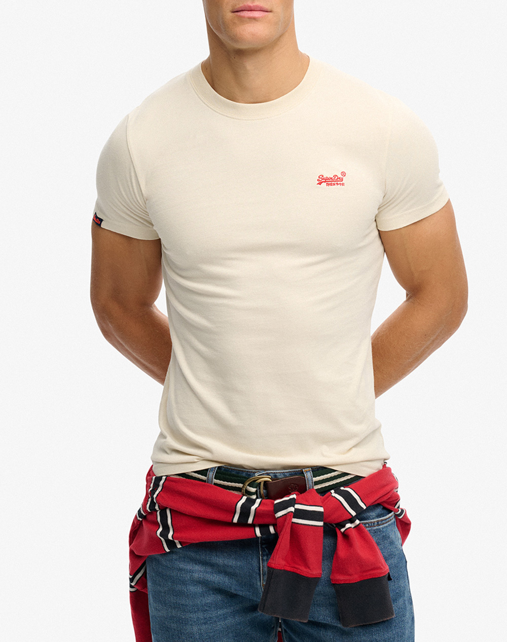 SUPERDRY D1 OVIN ESSENTIAL LOGO EMB TEE MENS T-SHIRT
