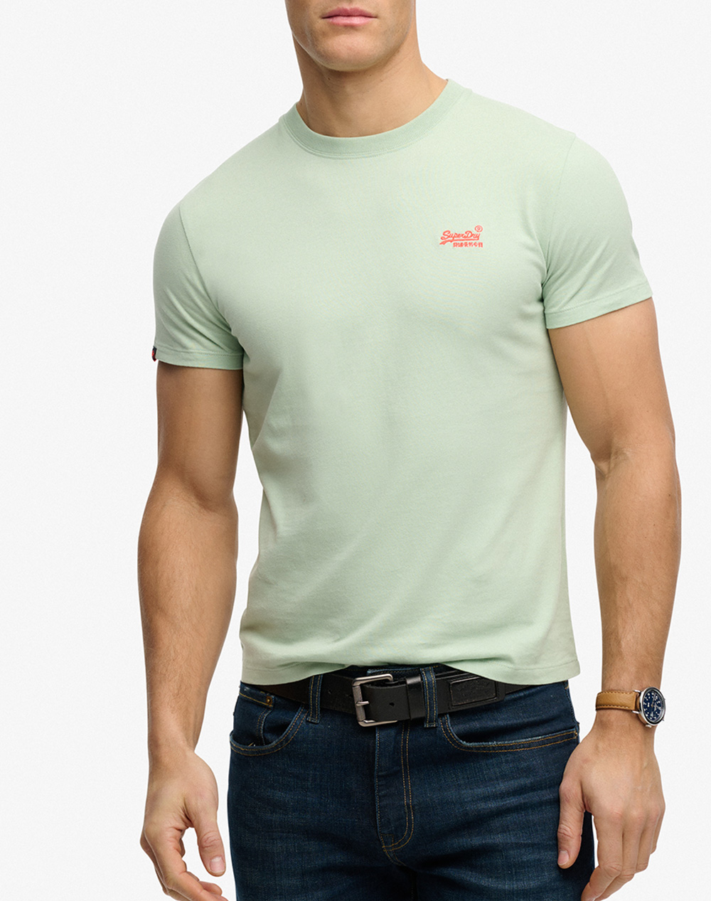 SUPERDRY D1 OVIN ESSENTIAL LOGO EMB TEE MENS T-SHIRT