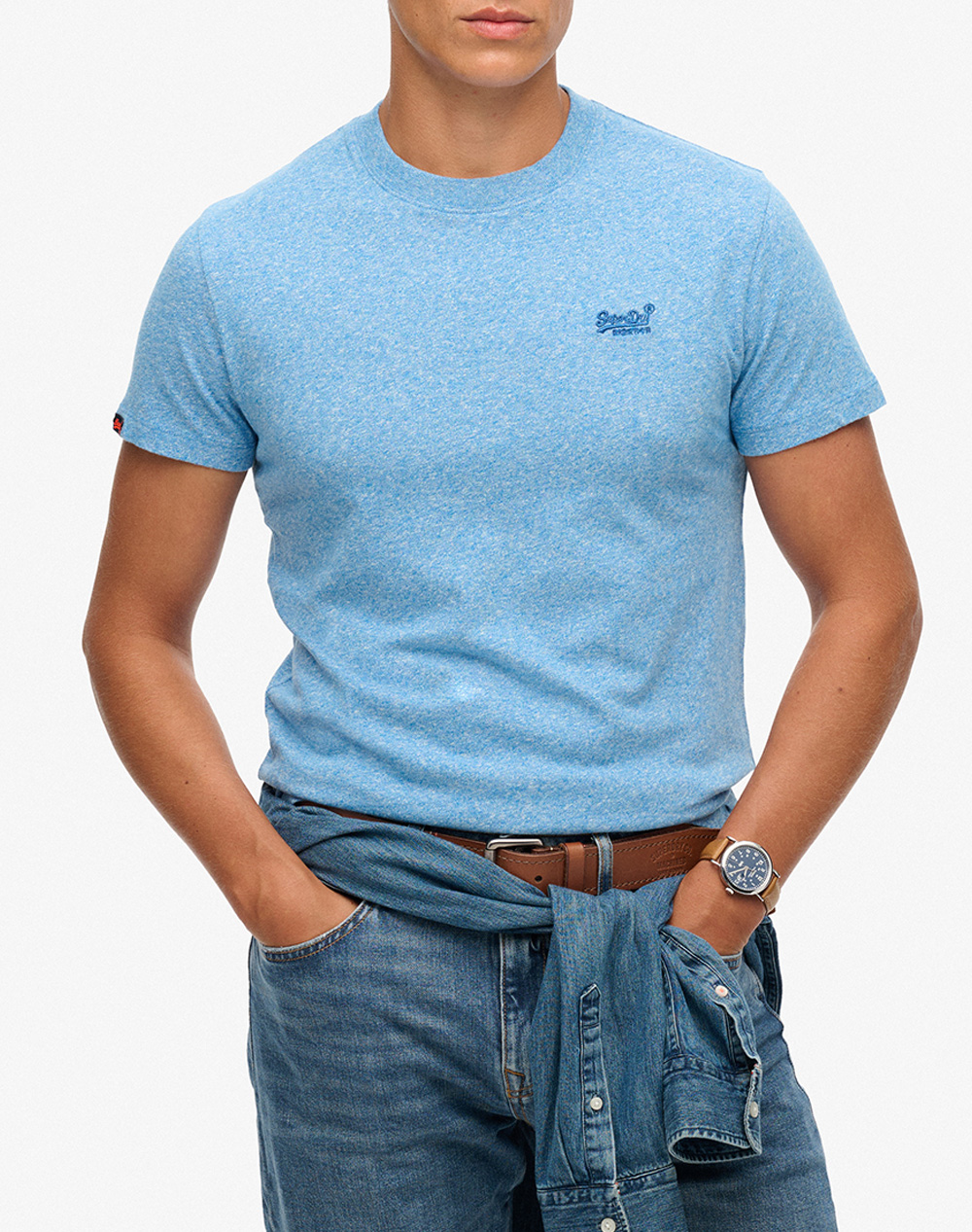 SUPERDRY D1 OVIN ESSENTIAL LOGO EMB TEE MENS T-SHIRT