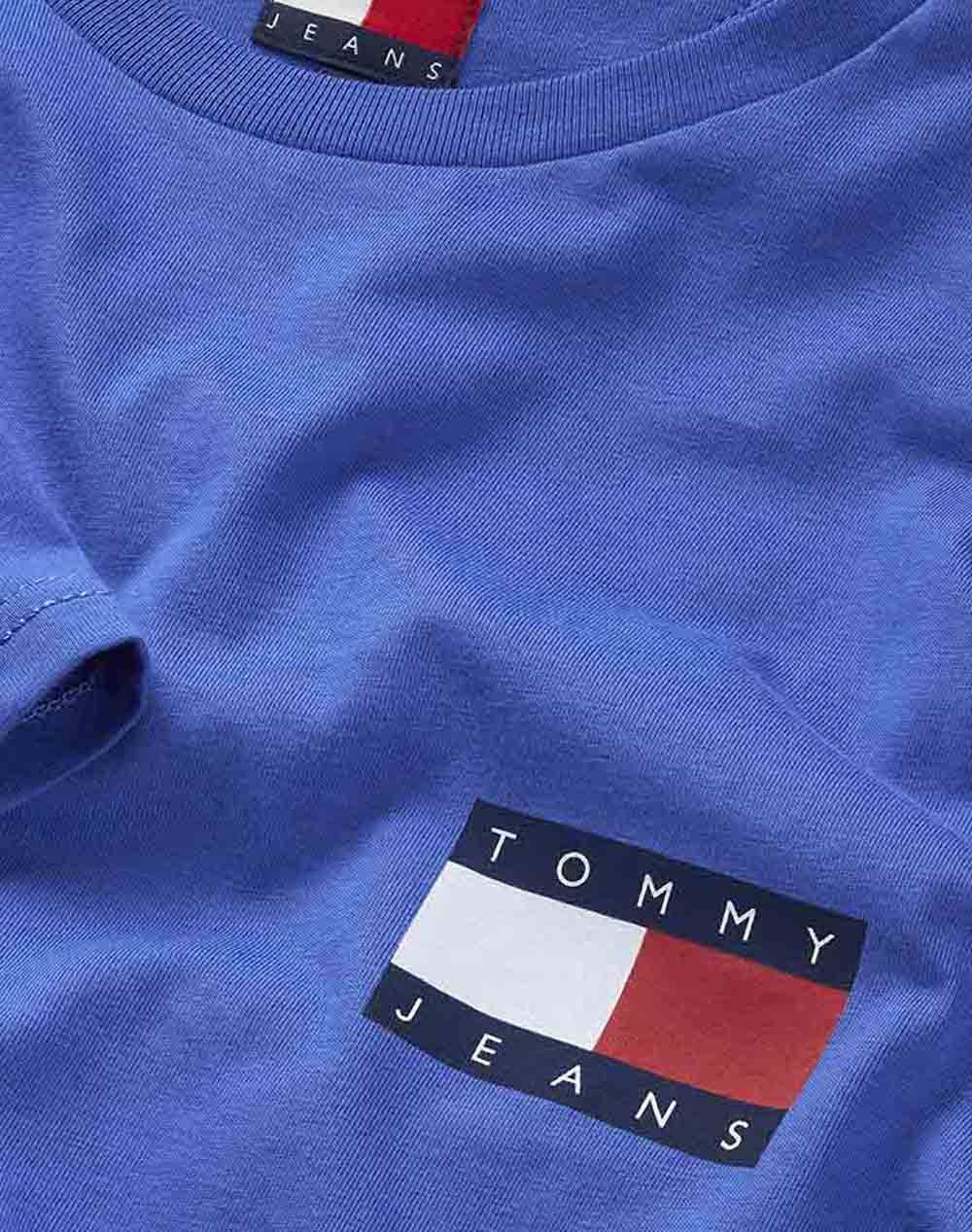 TOMMY JEANS TJM SLIM ESSENTIAL FLAG TEE EXT