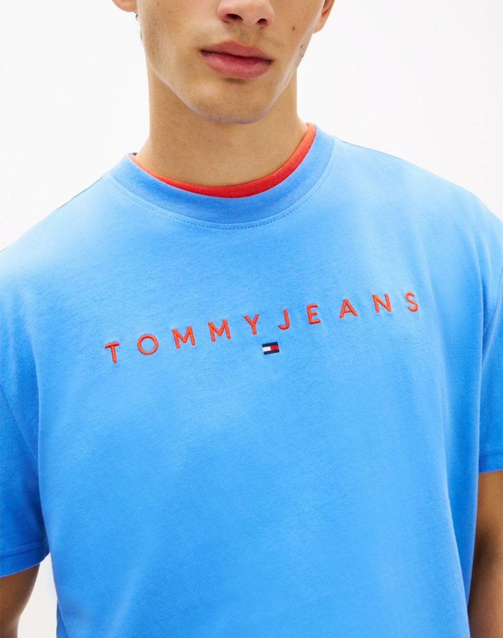 TOMMY JEANS TJM REG LINEAR LOGO TEE EXT