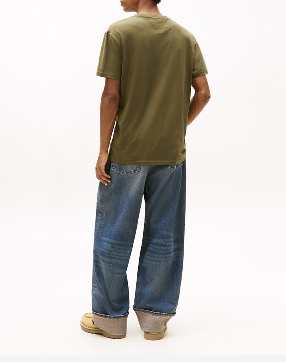 TOMMY JEANS TJM REG LINEAR LOGO TEE EXT