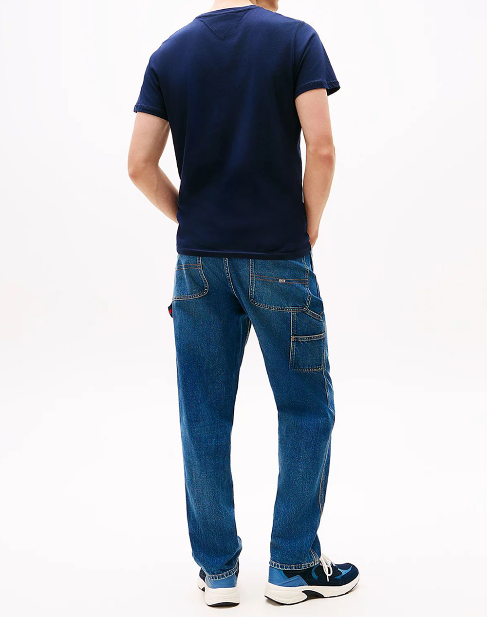 TOMMY JEANS TJM SLIM ESSENTIAL FLAG TEE EXT NEW