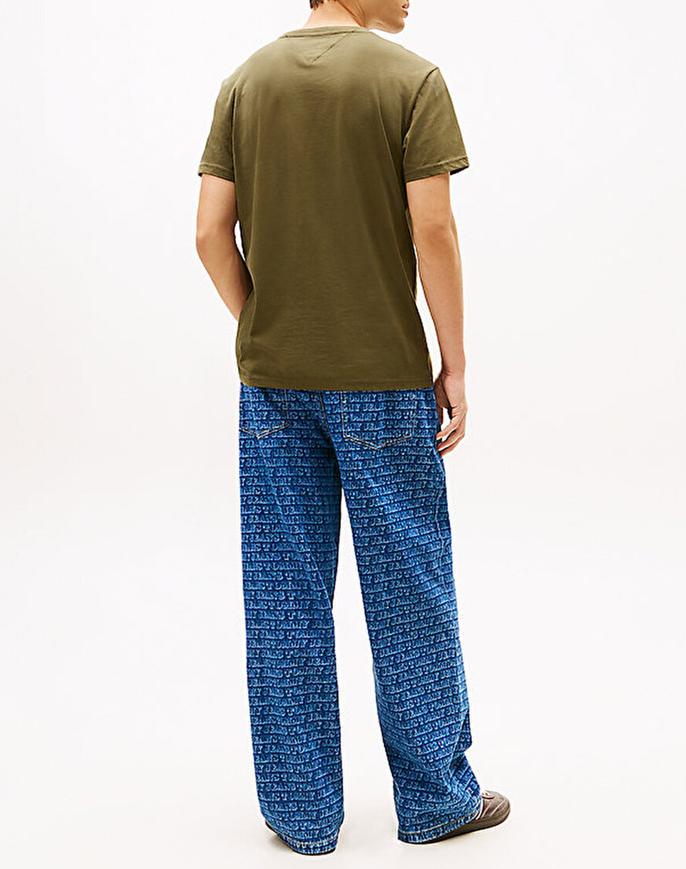 TOMMY JEANS TJM SLIM ESSENTIAL FLAG TEE EXT NEW