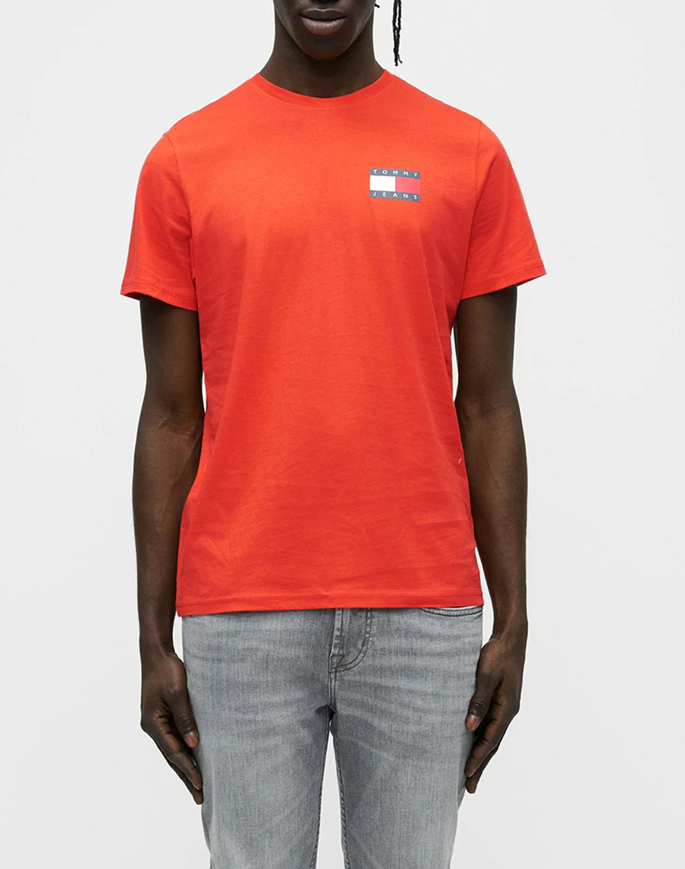 TOMMY JEANS TJM SLIM ESSENTIAL FLAG TEE EXT NEW
