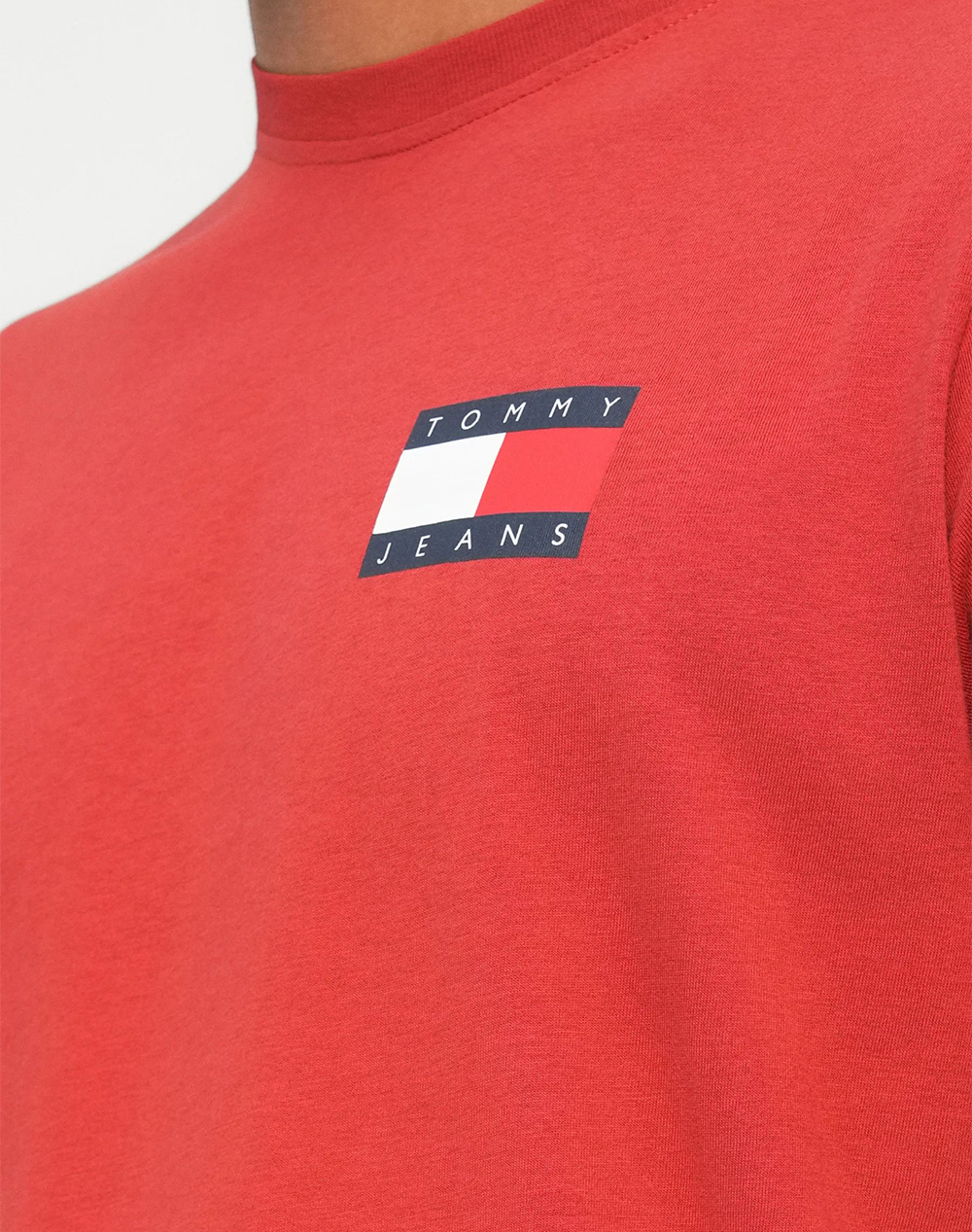TOMMY JEANS TJM SLIM ESSENTIAL FLAG TEE EXT NEW