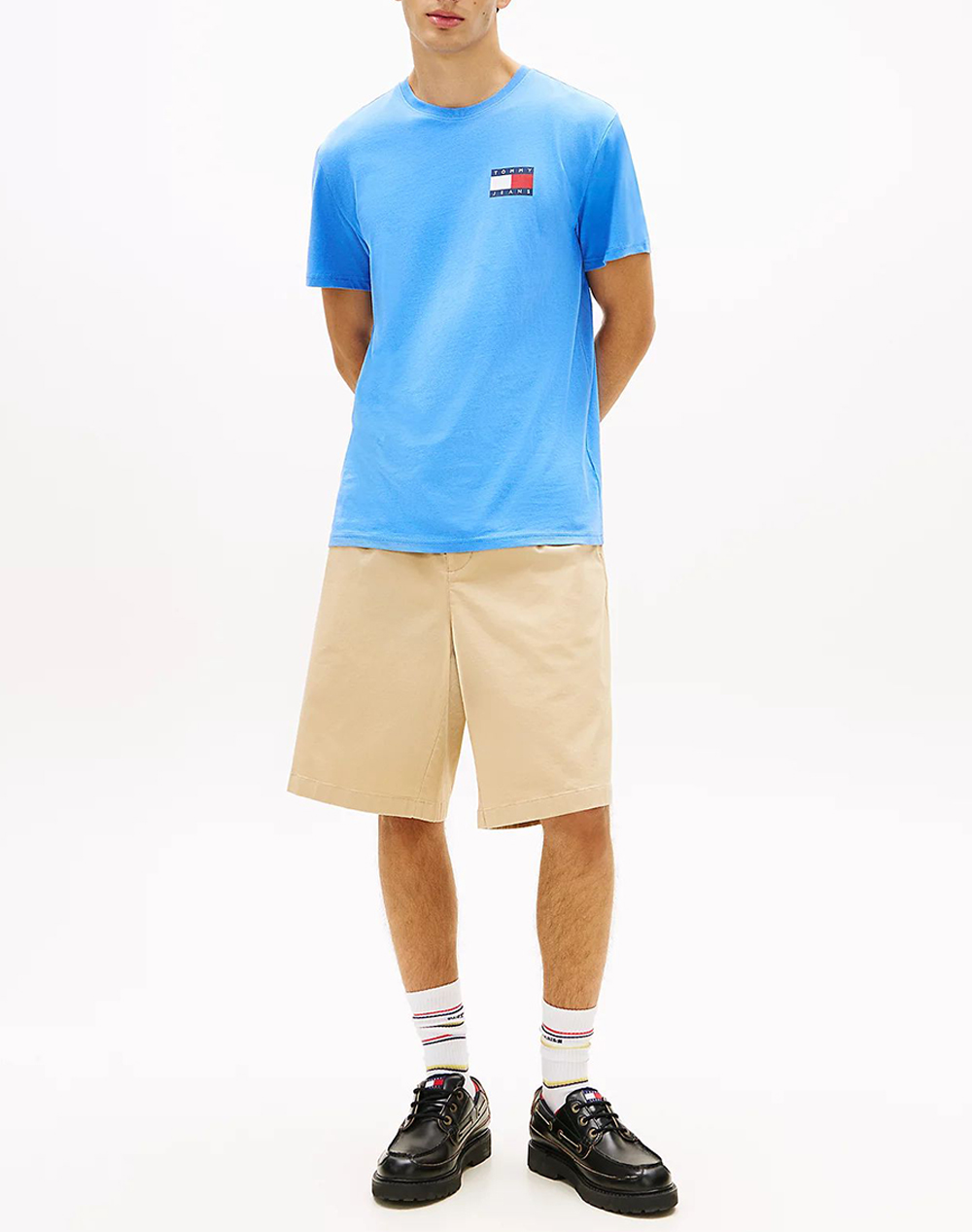 TOMMY JEANS TJM SLIM ESSENTIAL FLAG TEE EXT NEW