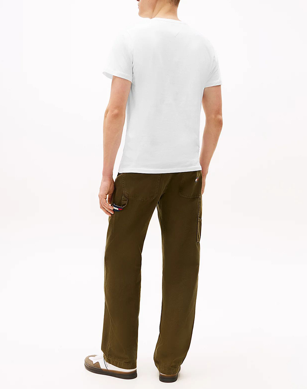 TOMMY JEANS TJM SLIM ESSENTIAL FLAG TEE EXT NEW