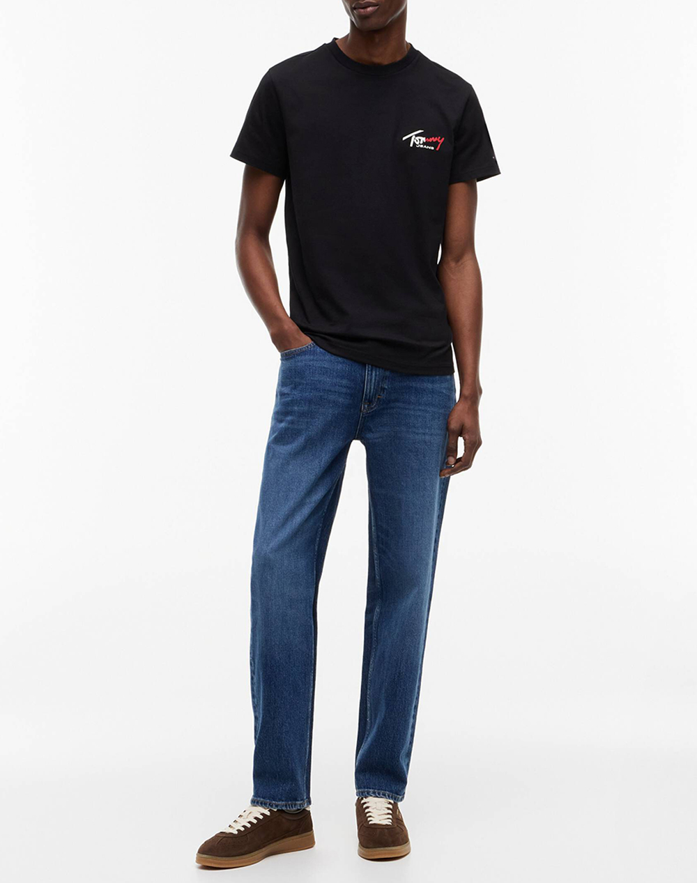 TOMMY JEANS TJM SLIM SIGN CHEST SS TEE EXT NEW