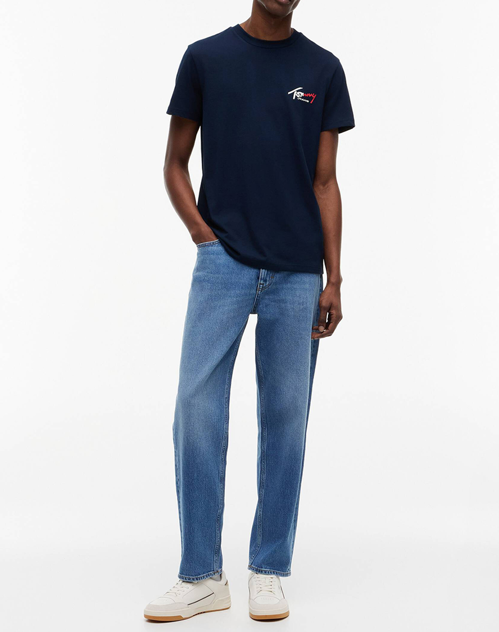 TOMMY JEANS TJM SLIM SIGN CHEST SS TEE EXT NEW