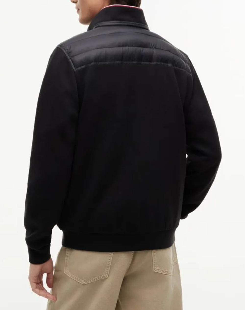 TOMMY HILFIGER MIX MEDIA ESS RWB STAND COLLAR