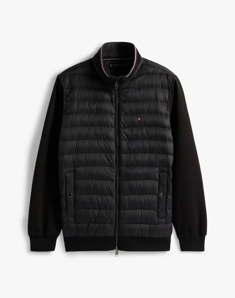 TOMMY HILFIGER MIX MEDIA ESS RWB STAND COLLAR