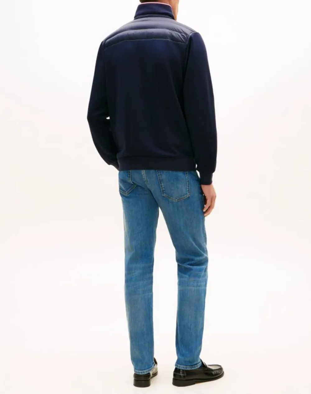 TOMMY HILFIGER MIX MEDIA ESS RWB STAND COLLAR