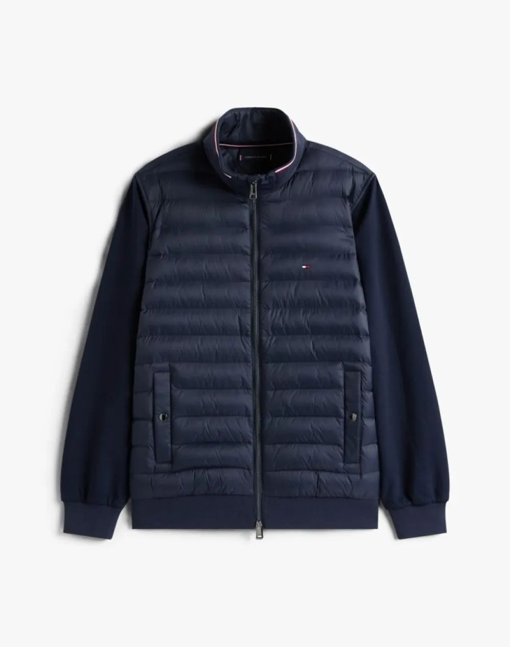 TOMMY HILFIGER MIX MEDIA ESS RWB STAND COLLAR