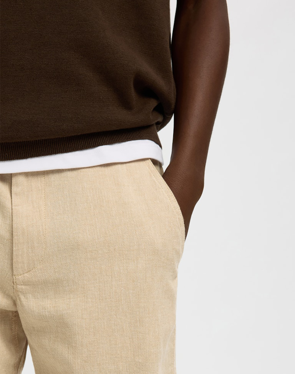 SELECTED SLMREGULAR-BRODY LINEN BLD SHORTS NOOS