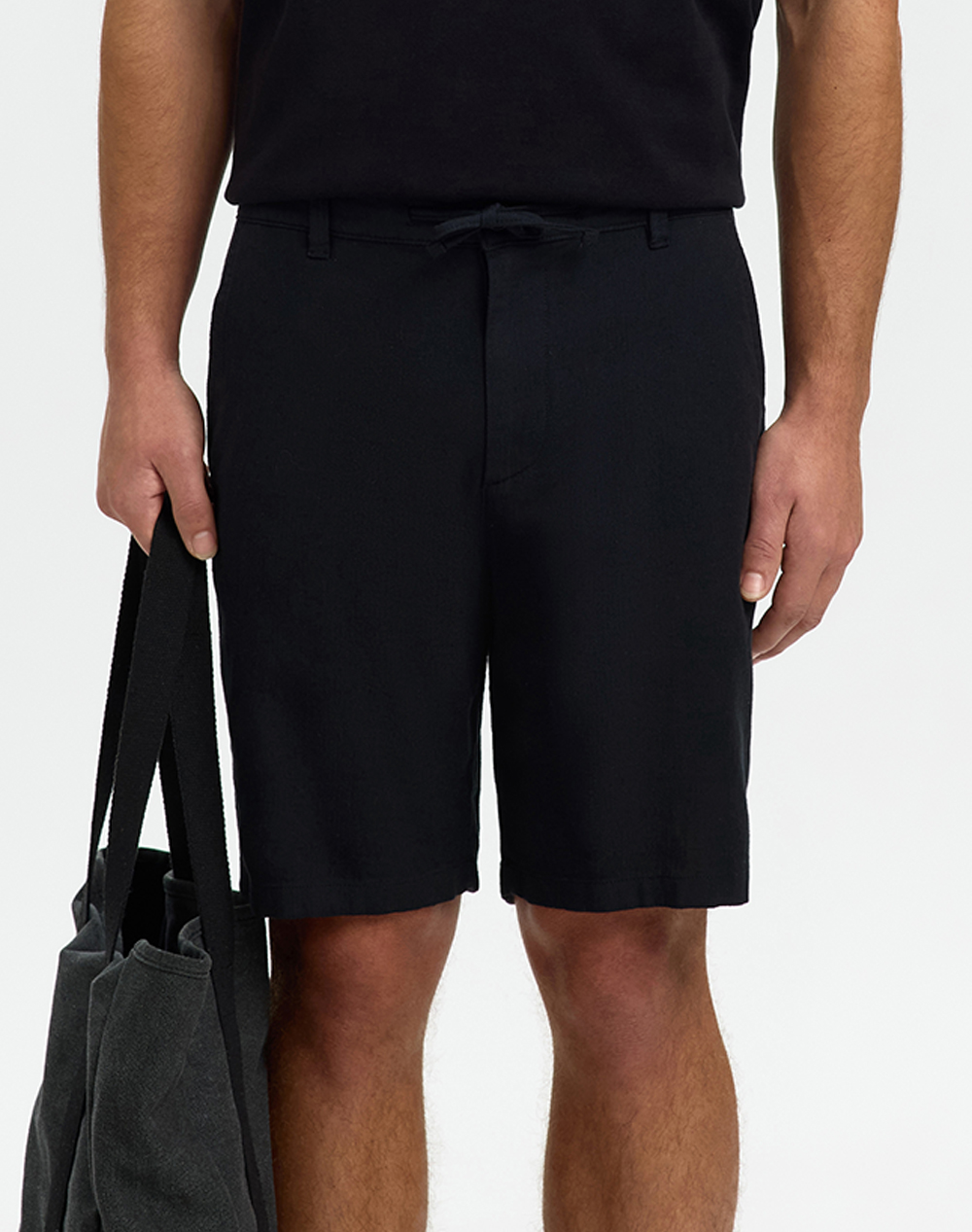 SELECTED SLMREGULAR-BRODY LINEN BLD SHORTS NOOS
