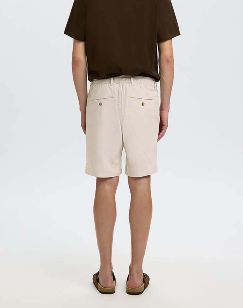 SELECTED SLMREGULAR-BRODY LINEN BLD SHORTS NOOS