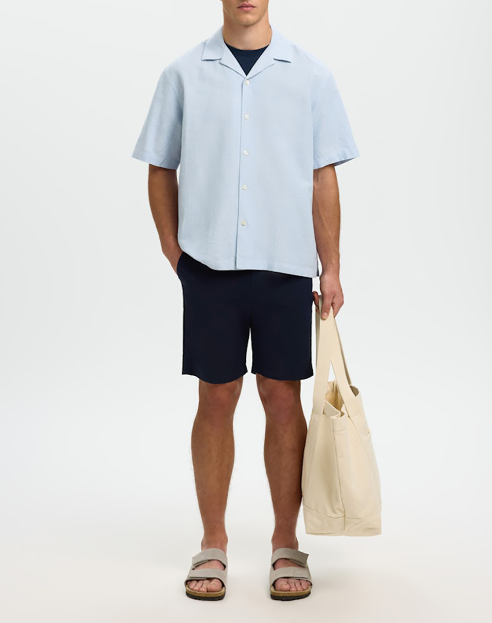 SELECTED SLMSLIM-MILES FLEX SHORTS NOOS