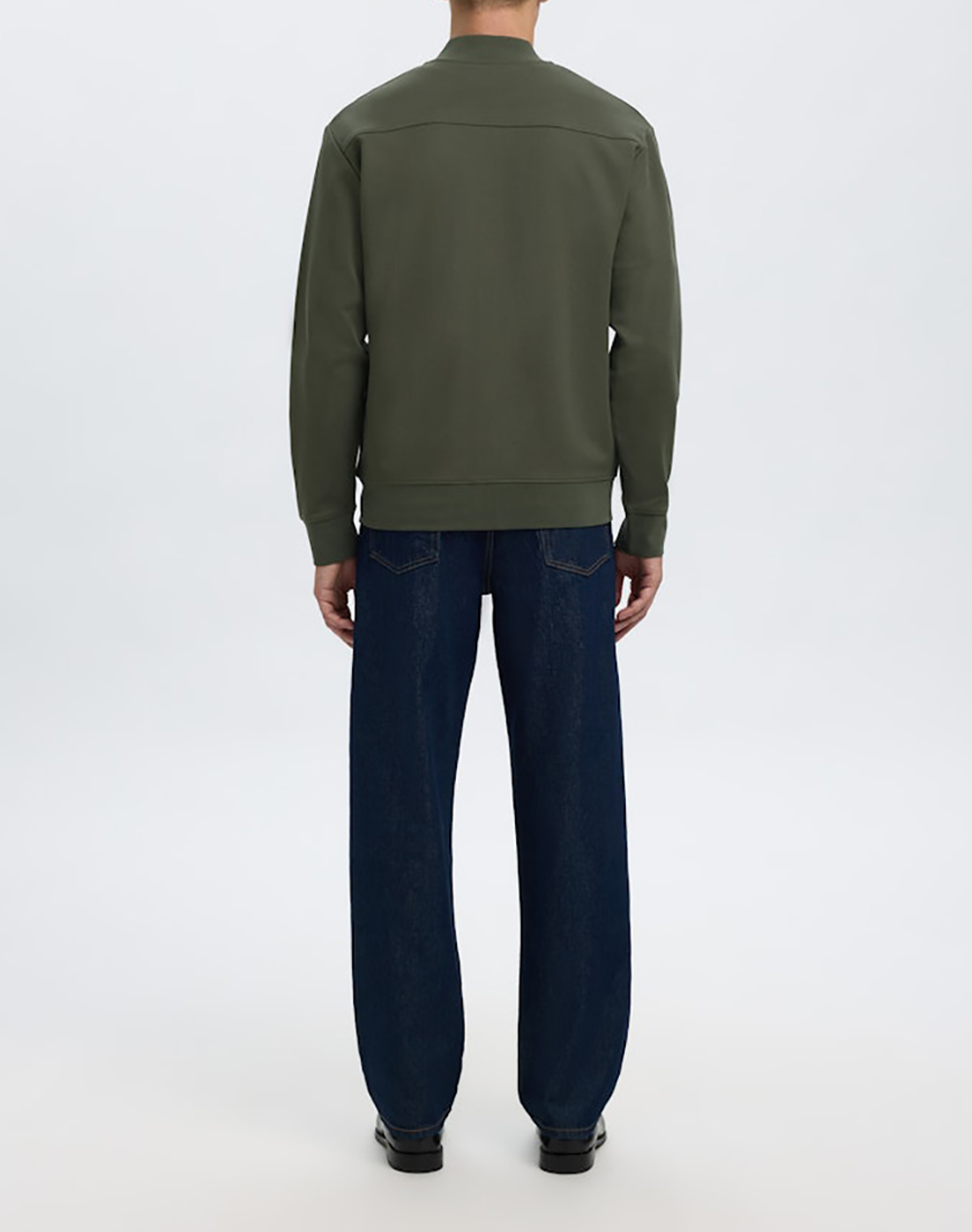 SELECTED SLHMACK SWEAT BOMBER LS NOOS