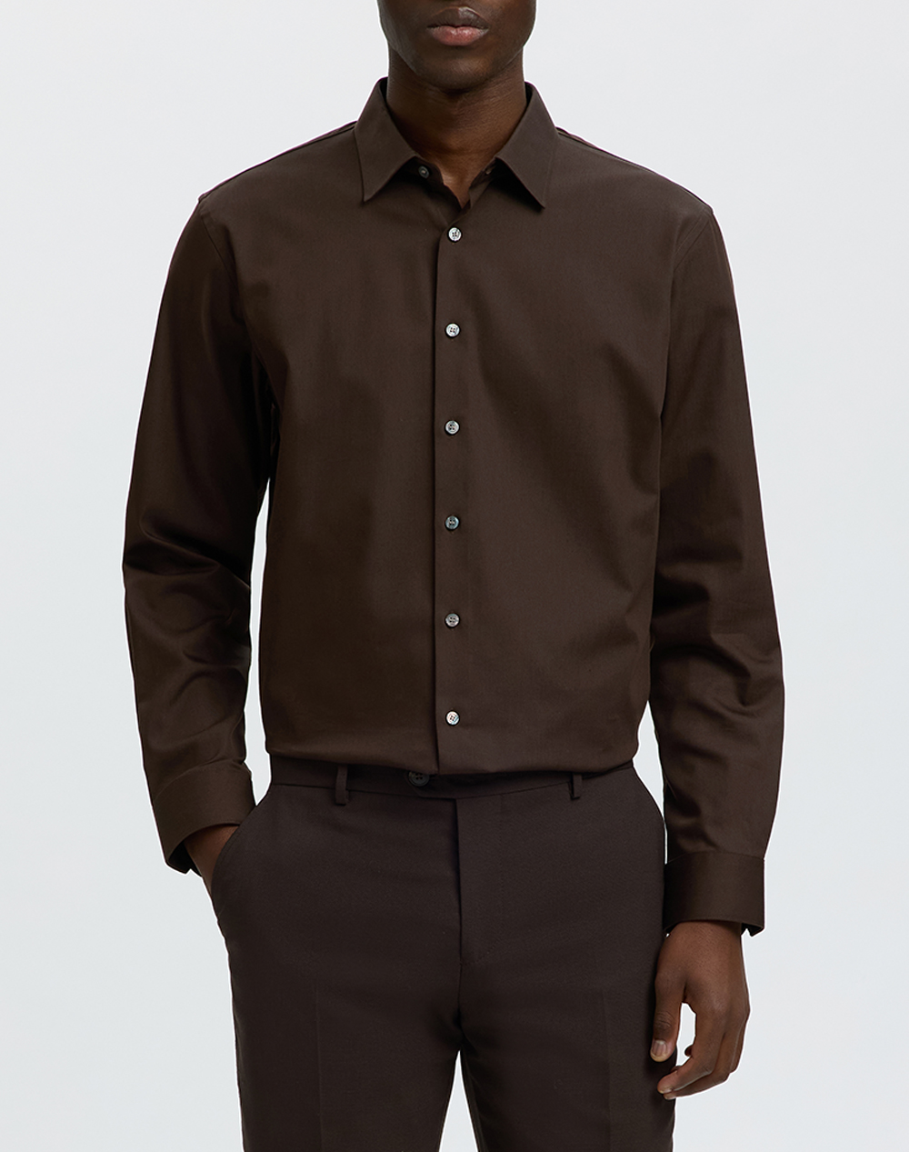 SELECTED SLHSLIM-PERFORMANCE SHIRT LS NOOS
