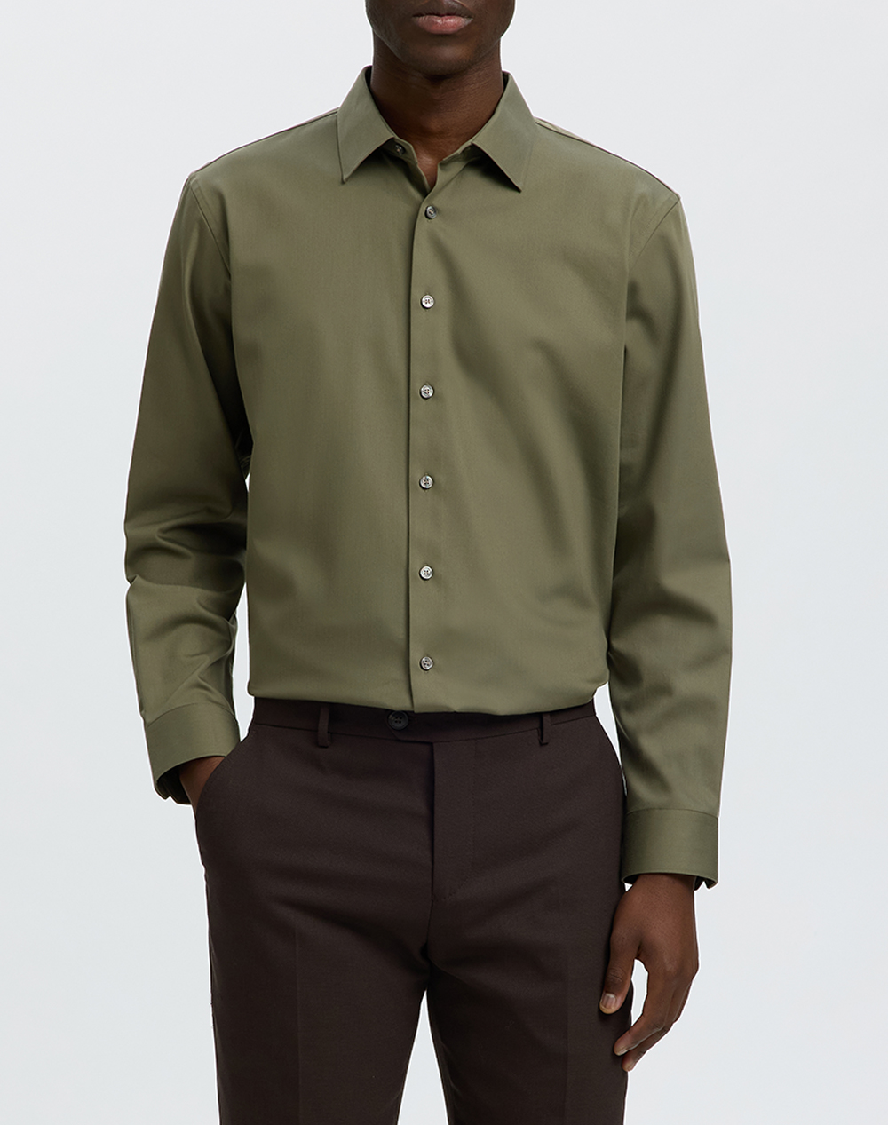 SELECTED SLHSLIM-PERFORMANCE SHIRT LS NOOS