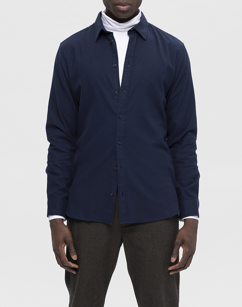 SELECTED SLHSLIMOWEN-BRUSHED SHIRT LS NOOS